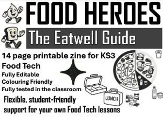 Food & Nutrition Zine: The Eatwell Guide (KS3 Focus)