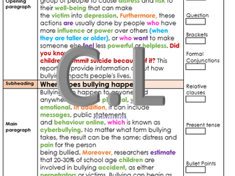 WAGOLL - Non-chron. report - Bullying