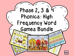 Phase 2, 3 & 4 High Frequency Word Games/Activities