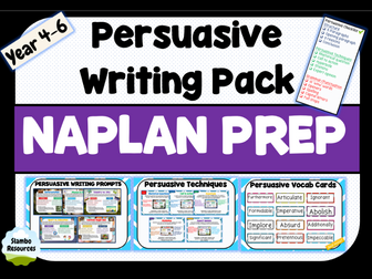 Persuasive Writing Pack | Year 4, 5 & 6