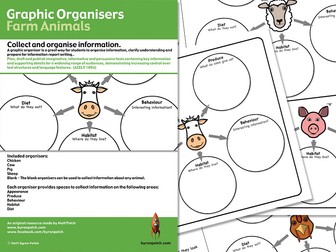 Graphic Organisers - Farm Animals