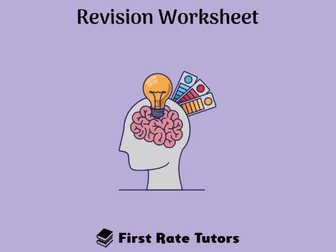 Developmental Psychology Revision Worksheet