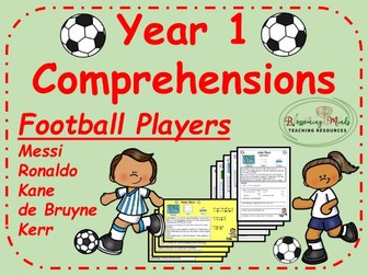 Year 1 Footballers Reading Comprehensions