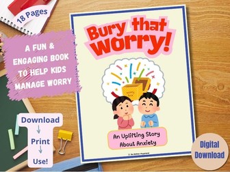 Children's Book About Anxiety | Worry Book for Kids | Lesson on Controlling Worry