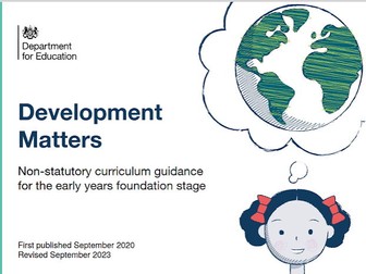 Development Matters Statements word document for assessment 3-4 years
