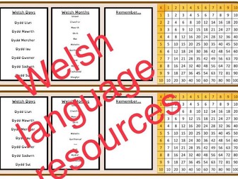 WELSH / English language PS2 PS3 and KS2 help mats