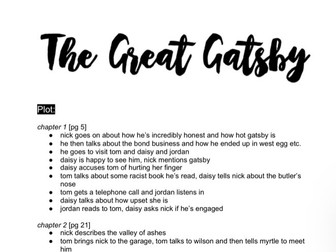 The Great Gatsby - A Level English Literature and Language (AQA)