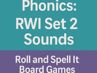 Phonics: Roll and spell it RWI set 2 sounds game
