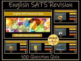 SATS English: Spelling, Punctuation and Grammar Revision Quiz