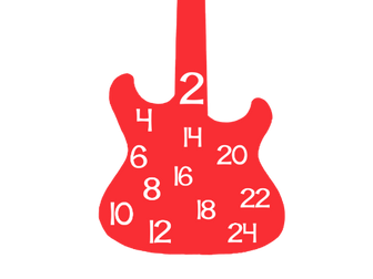 Times Tables  (guitar shape )
