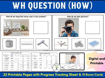 WH Function Questions with Visuals | ABA Real Pictures Activity Picture Choices