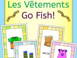 French clothing - les vetements - Go Fish! game