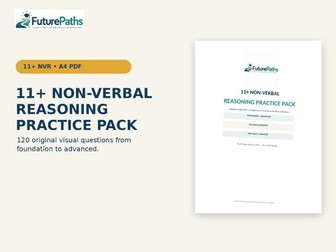 11+ Non-Verbal Reasoning Practice Pack | 120 Visual Questions & Answers | Year 5