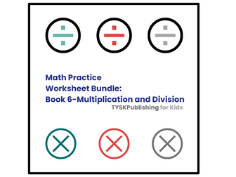Math Practice Worksheet Bundle: Book 6 - Multiplication and Division