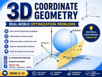 3D Coordinate Geometry Optimization