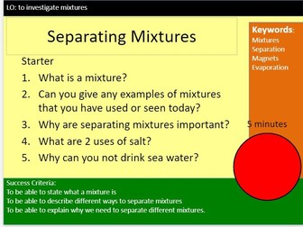 Separating mixtures