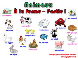 primary french animals part i at the farm key stage 1