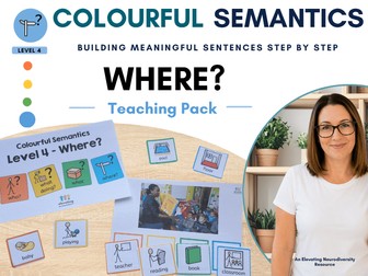 Colourful Semantics Level 4 Where? SEN
