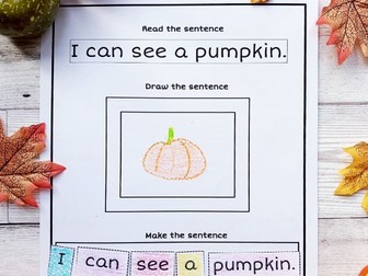 Autumn 'Read, Draw & Make' a sentence