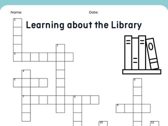 Learning about the Library - Crossword Puzzle