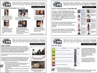 Kim Kardashian Hollywood GCSE Media Studies Close Study Product CSP Online Social and Participatory