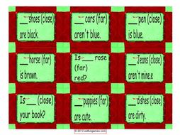 Demonstratives Card Game 4 Pages = 36 Cards
