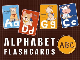 Alphabet Animal Flashcards A–Z