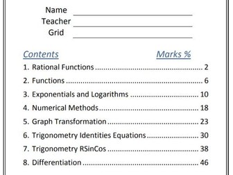 A Level Maths Homework Book - Pure (Part 1)