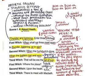 Macbeth Act 1: Play Annotations