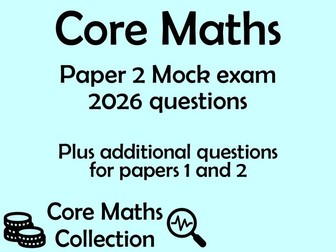 Core Maths 2026 Preliminary Material Questions - AQA