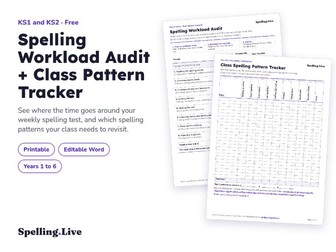 Spelling Workload Audit and Pattern Tracker