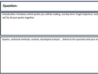 Essay planning and structure sheet