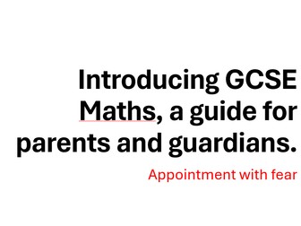 GCSE Maths foundation revision for parents or guardians