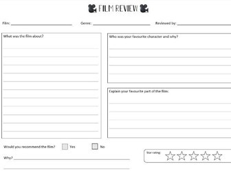 Film review template A3