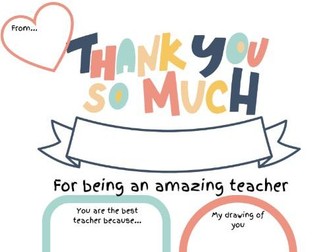 Thank you teacher