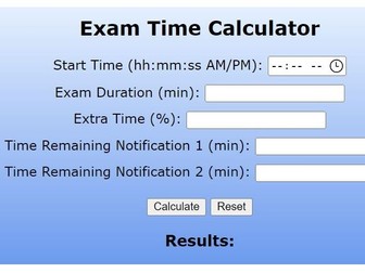Exam timer