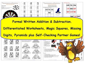 Addition and Subtraction Year 3 - Formal Written Addition and Subtraction of 3-digit numbers