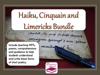 Haiku, Cinquain and Limericks Bundle