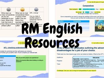 ESL- Comparatives and superlatives in reports