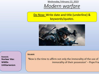 Modern warfare AQA Theme B