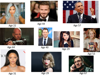 Stem and Leaf Diagrams Celebrity Ages