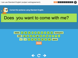 I can use Standard English (subject/verb agreement) - Interactive Activity - Year 4 Spag