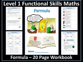 Formula  Workbook - Level 1 Maths Functional Skills