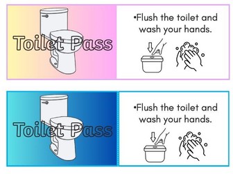 Toilet pass lanyards