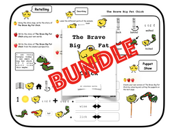 The Brave Big Fat Chick - Book + Activities for English (KS1)