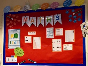 Maths bunting for display