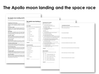 The Apollo moon landing and the space race