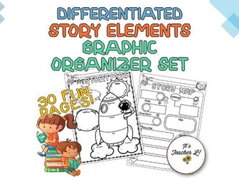 Differentiated Story Elements Main Idea Character Analysis Graphic Organizers