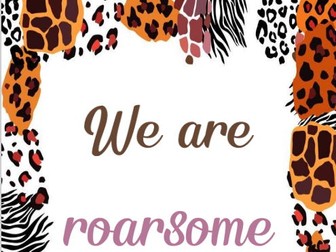 Animal Print Positive Classroom Poster