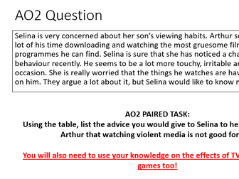 AQA Psychology desensitisation, disinhibition, cognitive priming and aggression